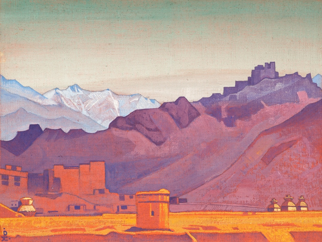 1925 - Путь на Тибет [Холст на картоне, темпера. 30,5 x 40,6 см]